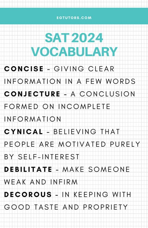 Words from the college board website. These are designed to help you in the reading and writing section for the adaptive SAT. Sat Reading Tips, Sat Vocabulary Words, Sat Motivation, Sat Words, Sat Vocabulary, Sat Tips, 2023 Workout, Sat Reading, Teas Test