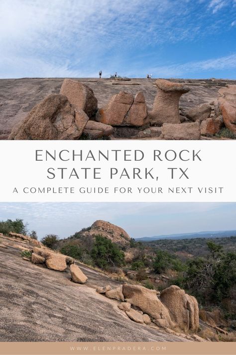 A complete guide to Enchanted Rock, one of the best natural attractions in Texas. Discover how to get here, the best hotels nearby, restaurant recommendations, and other tips in this article. Enchanted Rock Texas, Disco Denim, Dallas Travel, Round Rock Texas, 2024 Eclipse, Texas State Parks, Enchanted Rock, Visit Austin, Hiking Places