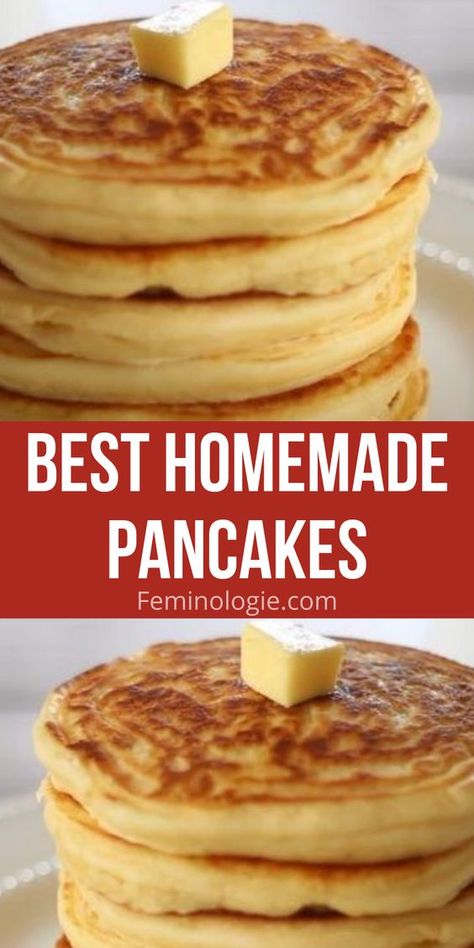 Best Homemade Pancakes, Homemade Pancake Mix, Homemade Pancake Recipe, Best Pancake Recipe, Pancakes From Scratch, Breakfast Specials, Perfect Pancakes, Hot Cakes, Homemade Pancakes