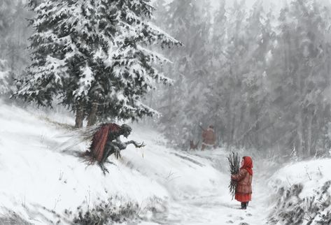 Jakub Rozalski, Baba Jaga, Arte Peculiar, 다크 판타지, Our Secret, Dark Fairy, Wow Art, Creepy Art, Arte Fantasy