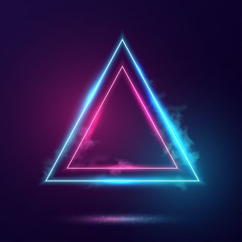 Neon Triangle, Triangles Design, Hipster Background, Boat Wallpaper, Violet Background, Triangle Background, Background Frame, Neon Backgrounds, New Retro Wave