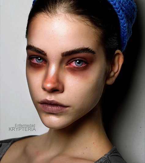 The bloodshot eyes is a really nice touch. Zombie Halloween Makeup, Angry Women, Angry Girl, Zombie Makeup, Zombie Girl, Stage Makeup, Sfx Makeup, Face Photography, Zombie Halloween