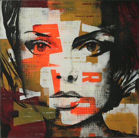 Kunst Collages, Pop Art Face, Modern Portrait, Pop Art Girl, Art Face, Saatchi Online, Art Simple, Art Street, Pop Art Painting