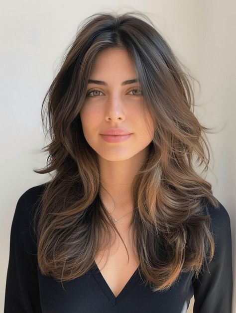 Courtney Grow Hair, Soft Layers Medium Hair Round Faces, Quick Curls, Haircuts For Long Hair With Layers, Haircuts For Medium Length Hair, Hair Inspiration Long, Layered Haircuts For Medium Hair, Wavy Haircuts, Hairstyles For Layered Hair