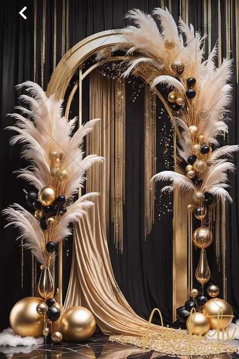 1920s Gala Decor, 1920 Decorations Party The Great Gatsby, Great Gatsby Party Theme Ideas, 21st Birthday Masquerade Theme, Mascarade Gala Decor, Masquerade Party Decorations Prom, Elegant Masquerade Party, Masquerade Decorations Elegant, Formal 30th Birthday Party