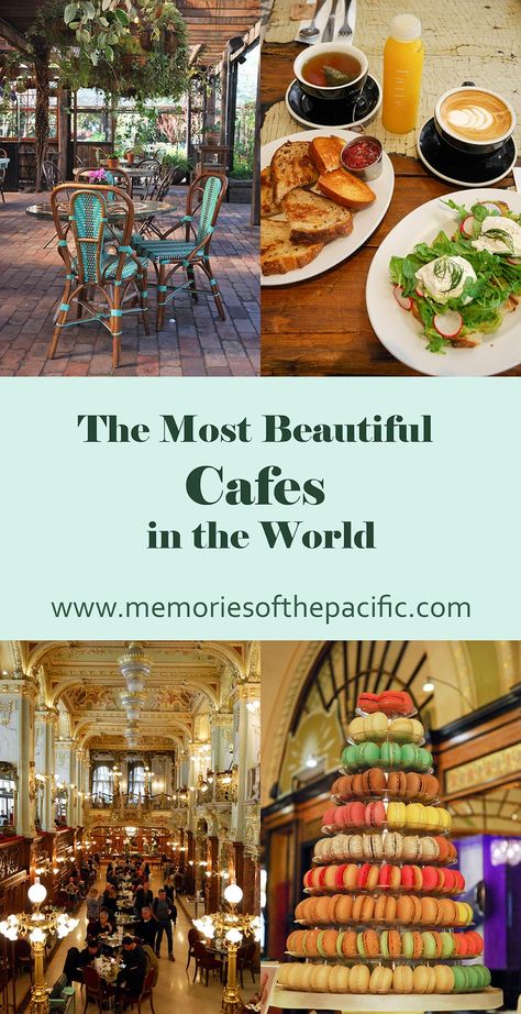 10 Amazing Cafes Around the World Most Beautiful Cafes In The World, Coffee Tiktok, Vintage Coffee Shops, Coffee Around The World, Cafe New York, Unique Cafe, Cozy Coffee Shop, Coffee Places, Parisian Cafe