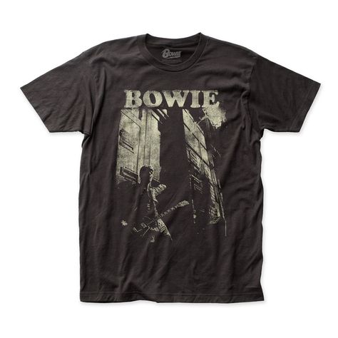 Against The Wall T-Shirt | David Bowie Official Store David Bowie Guitar, Bowie Shirt, Png Clothes, New Rock, Swaggy Outfits, Band Shirts, Dream Clothes, David Bowie, Look Cool