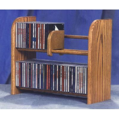 Wood Shed 200 Series 84 CD Multimedia Tabletop Storage Rack Finish: Unfinished Dvd Storage Solutions, Red Oak Hardwood, Cd Rack, Cd Holder, Cd Storage, Dvd Storage, Honey Oak, Wood Shed, Wall Mounted Cabinet