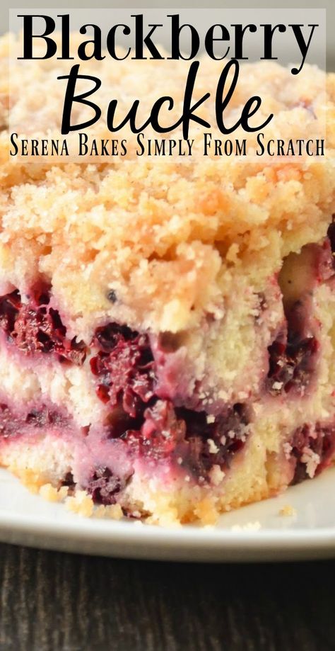 Blackberry Crumb Cake, Blackberry Bread Easy, Buckle Cake Recipes, Blackberry Buckle Recipe, Berry Buckle Recipe, Fruit Buckle Recipes, Things To Do With Blackberries, Blackberry Recipes Easy Simple, What To Make With Blackberries