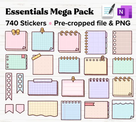 Penly App Stickers Free, Onenote Stickers, Goodnotes Elements, Digital Sticky Notes, Ipad Things, Time Tables, Planner Stickers Digital, Writing Paper Template, Digital Stickers Goodnotes