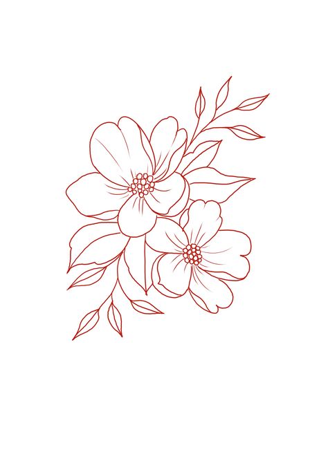 Single Floral Tattoo, Mongolia Flower Tattoo, Simple Floral Outline, Neo Traditional Tattoo Stencil, Flower Tattoo Stencil, Small Flower Tattoo, Flower Tattoo Stencils, Simple Flower Tattoo, Flowers Template