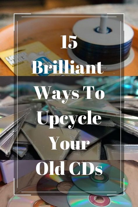 Upcycle your CDs with these inspirationl ideas. Make your shiny CDs useful again with these clever upcycles. #DIY #Upcycle #Decor #Ideas #Inspire Diy With Cds, Upcycle Cds, Cds Diy, Dvd Craft, Crafts With Cds, Cd Recycle, Cd Crafts Diy, Old Cd Crafts, Cd Idea