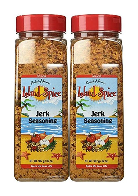 Amazon.com : Island Spice Jerk Seasoning Product of Jamaica, Restaurant Size, 32 oz : Grocery & Gourmet Food Jamaican Spices, Chicken Pasta Salad Recipes, Caribbean Vibes, Jerk Pork, African Spices, Spice Island, Apartment Items, Jerk Seasoning, Spice Shop