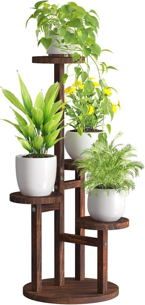 Amazon.com: Bamworld Corner Plant Stand Indoor, 4 Tier Wood Plant Shelf for Multiple Plants, Small Tiered Round Flower Stand for Patio Garden Balcony Living Room Bedroom : Patio, Lawn & Garden Indoor Corner Plant Stand, Corner Plant Stand Indoor, Wood Plant Shelf, Tiered Plant Stand Indoor, Tall Plant Stand Indoor, Corner Plant Stand, Indoor Plant Shelves, Indoor Plant Stand, Balcony Living Room