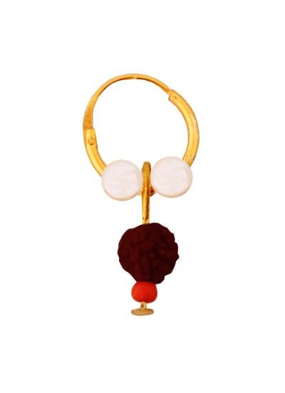 MENJEWELL RUDRAKSHA JEWELLERY COLLECTION GOLD:BROWN FANCY UNISEX STYLE LORD SHIVA RUDRAKSHA BALI EARRING Rudraksha Beads Earring, Mens earring Online,  Buy Mens earring Online, Buy Designer Mens earring Online,  Buy Traditional Mens earring , Buy modern Mens earring, Earring, Rudraksha Earring for mens Rudraksha Earrings, Mens Earring, Rudraksha Jewelry, Mens Jewellery, Rudraksha Beads, Bali Earrings, Traditional Earrings, Indian Traditional, Men Earrings