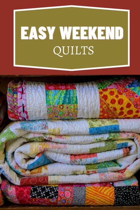 Discover delightful patterns for easy weekend quilts. Transform your weekends into creative adventures with simple, step-by-step instructions. Choose from a variety of charming designs and create cozy quilts effortlessly. Elevate your quilting experience with these accessible and rewarding patterns. Quilted Throw Patterns, Diy Lap Quilts Free Pattern, Quick And Easy Quilts Simple, Quilting Easy Beginner, Easy Hand Sewn Quilts For Beginners, Easy Quilt Tops For Beginners, Quick Quilts Easy, Piece Quilting For Beginners, Omg Quilt Pattern