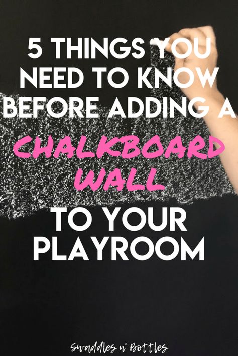 5 things you must know before adding a chalkboard wall to your playroom. We avoided some big #fails while upgrading our daughters playroom and adding a chalkboard wall! Playroom Chalkboard Wall, Playroom Chalkboard, Chalkboard Wall Playroom, Chalkboard Wall Diy, Magnetic Chalkboard Wall, Chalkboard Paint Wall, Two Under Two, Kids Chalkboard, Diy Playroom