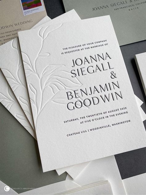 Letterpress invitation suite for a wedding held at an intimate winery. Custom designed and created in Seattle, Washington. Winery Wedding Invitations, Letterpress Invitation Suite, Wedding Invitations Design, Typography Invitation, Invitation Etiquette, Wedding Invitation Etiquette, Letterpress Wedding Invitation, Bespoke Invitations, Invitations Design