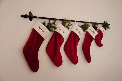 Diy Stocking Holder, Stocking Stand, Stocking Hangers, Christmas Hope, Hanging Christmas Stockings, Christmas Stocking Hangers, Decorate Christmas, Diy Stockings, Jesus Birthday