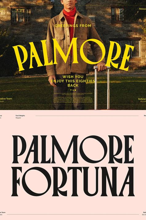 This font is perfect for anyone who wants to add some vintage flair and retro vibes into their work. With Palmore, you get all of the best qualities from both fonts: condensed shapes that give it a strong rhythm as well rounded letter forms like O or C with large alternate glyphs. The post Palmore Font appeared first on Siteoutsite. Film Font, Old Fonts, Free Typeface, Modern Sans Serif Fonts, Modern Sans Serif, Sans Serif Typeface, Retro Typography, Aesthetic Fonts, Fancy Fonts