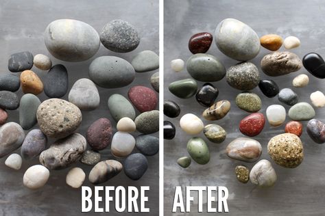 Beach Rocks Crafts, Rock Collection Display, How To Polish Rocks, Bubbles Art, Resin Spray, Polished Rocks, Rock Identification, Rock Tumbling, Rock Tumbler