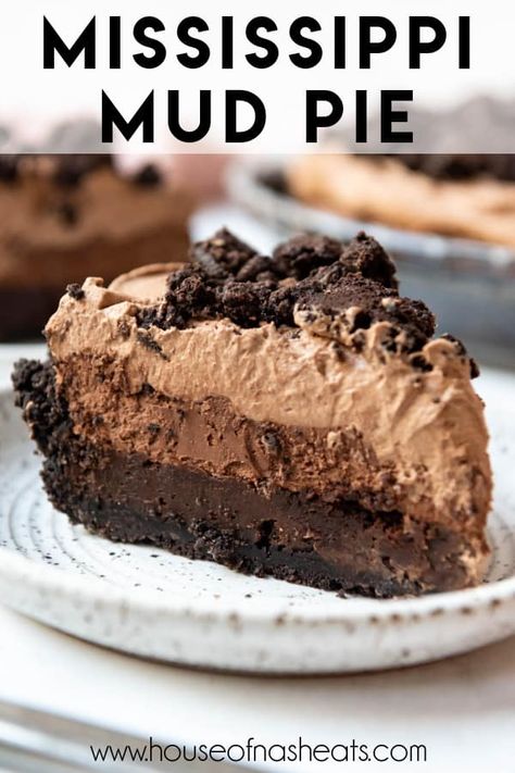 Mississippi Mud Pie Recipe, Mud Pie Recipe, Mississippi Mud Pie, Dream Dessert, Dessert Oreo, Chocolate Pie Recipes, Mississippi Mud, Chocolate Whipped Cream, Easy Pie Recipes