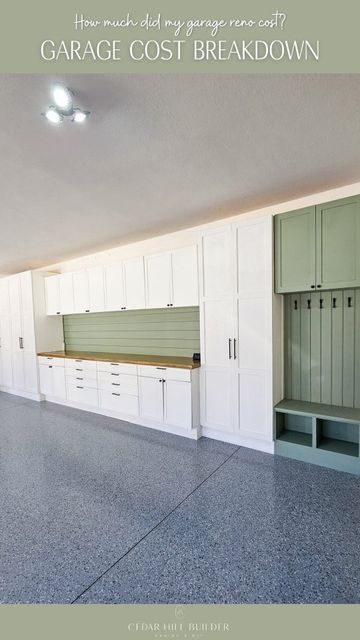 Kelsi Clem on Instagram Garage Organization Ideas Storage, Garage Storage Plans, Garage Storage Inspiration, Garage Organization Ideas, Diy Garage Storage Cabinets, Garage Design Interior, Finished Garage, Garage Renovation, Garage Organization Diy