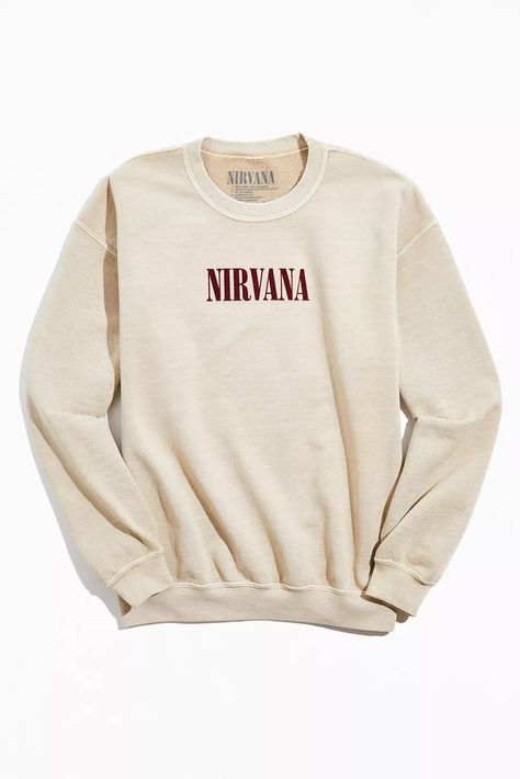 Custom Hoodies Ideas, Nirvana Hoodie, Outfitters Clothes, Urban Outfitters Sweatshirt, Nirvana Sweatshirt, Nirvana In Utero, In Utero, Winter Attire, Crew Neck Shirt