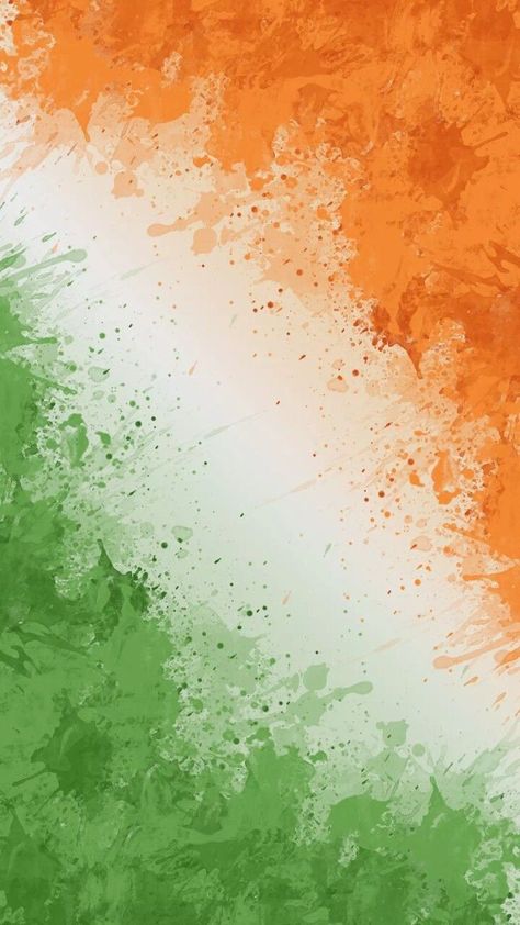 Indian tri-colour flag symbol of Strength, Peace and Prosperity | Indian flag images, Indian flag photos, Indian flag colors Indian Flag, Orange And Green, To Share, Flag, India, Paint, Orange, Green