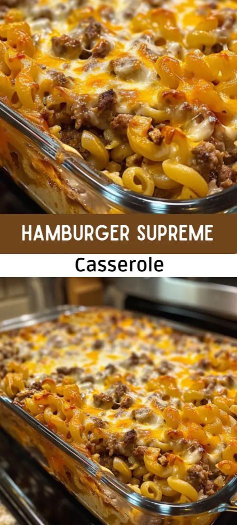 Hamburger Supreme Casserole