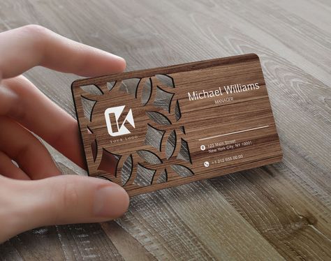 Excited to share the latest addition to my #etsy shop: Personalized Wood Laser Cut Business Card, Custom Wooden Business Card, Personal Card, Busineess Card with Logo, Laser Cut Wood Card https://etsy.me/3ooFcHx #giftforher #giftforhim #personalizedgift #uniquegiftforh Engraved Business Cards, Cnc Business Ideas, Mdf Lasercut Design, Laser Logo Design, Business Card Personal, Etsy Shop Products, Personalized Wood Gifts, Laser Cut Business Cards, Wood Laser Engraving