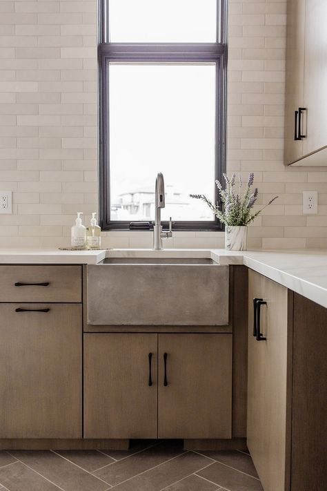 Farmhouse Sink Concrete Countertops, Cement Farmhouse Sink, Concrete Apron Sink, Farmhouse Sink Powder Room, Modern Apron Sink, Laundry Room Farmhouse Sink, Gray Farmhouse Sink, Concrete Laundry Sink, Concrete Sink Kitchen