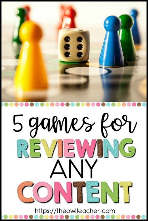 Are you looking for some games that you can use whole group to review important content with your class before a test? Check out these 5 engaging games for reviewing! Fun Review Games For Elementary School, Cc Review Games, Games For Classroom, Classroom Games Elementary, Test Review Games, Study Games, Elementary Games, Teaching Games, Teacher Games