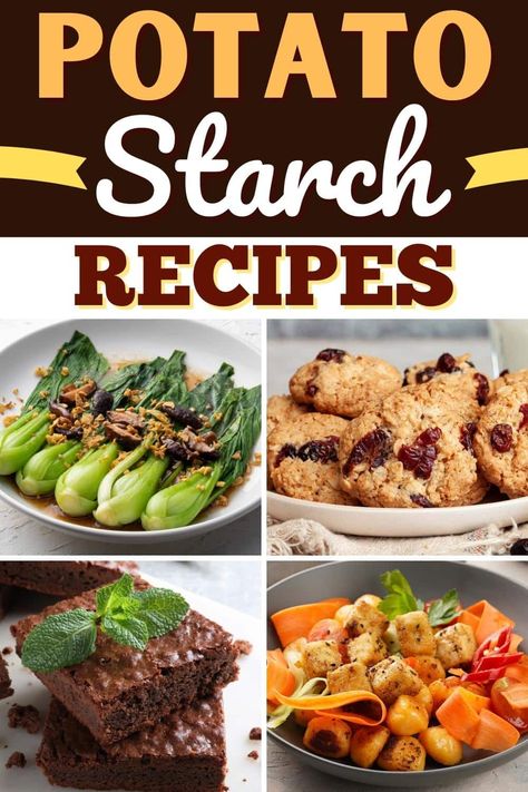 From fried chicken to fudgy brownies, these potato starch recipes are too good to miss. They're naturally gluten-free, too, so everyone can enjoy a bite. Starch Dishes, Starch Recipes, Ways To Cook Eggplant, Starch Foods, Recipes With Ingredients, Tofu Dishes, Clam Recipes, Potato Starch, Salad Dressing Recipes