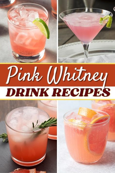 Drinks Alcohol Recipes Pink Whitney, Pink Whitney Vodka Drinks Aesthetic, Pink Whitney Lemonade Recipes, Drink Recipes With Pink Whitney, Pink Vodka Lemonade Cocktail, Drinks To Make With Pink Whitney, Cocktails With Pink Whitney, What To Mix With Pink Whitney Vodka, Drinks Made With Pink Whitney