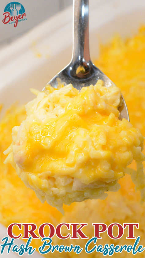 Deliciously cheesy and creamy, this Crock Pot Hash Brown Casserole is the ultimate comfort food! Perfect for breakfast, brunch, or dinner, it’s easy to make with just a few simple ingredients. Customize it with your favorite add-ins, and let the slow cooker do the work! Save this recipe for your next family meal or potluck! #crockpot #Recipes #PotatoeRecipes #EasyRecipes #HolidayRecipe Easy Brunch Ideas Crock Pots, Hash Brown Crockpot Casserole, Hash Brown Crockpot Recipes, Crockpot Hash Brown Casserole, Crock Pot Cheesy Hashbrown Casserole, Hash Brown Casserole Crockpot, Crockpot Breakfast Potatoes Slow Cooker, Easy Crockpot Side Dishes For A Crowd, Cheesy Hashbrown Casserole Crockpot