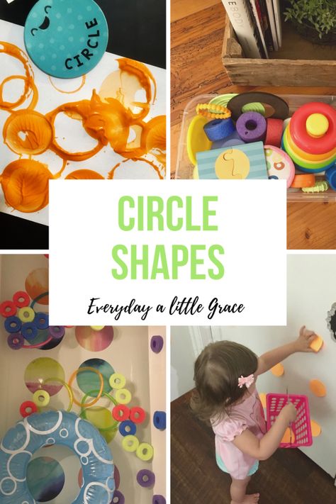 Infant Shape Activities, Circle Shape Activities For Toddlers, Circle Shape Craft, Circle Crafts Preschool, Tot School Schedule, Tot School Themes, Prek Themes, Preschool Bulletin, Circle Crafts