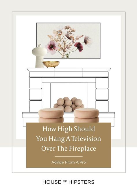 Tv Hanging Above Fireplace, Mantle Height With Tv, Height Of Mantle Above Fireplace, Hanging Tv Above Fireplace, Tv Height Above Fireplace, How High To Mount Tv Over Fireplace, Hanging Tv Over Fireplace, How High To Hang Tv Over Fireplace, How To Hang Tv Over Fireplace