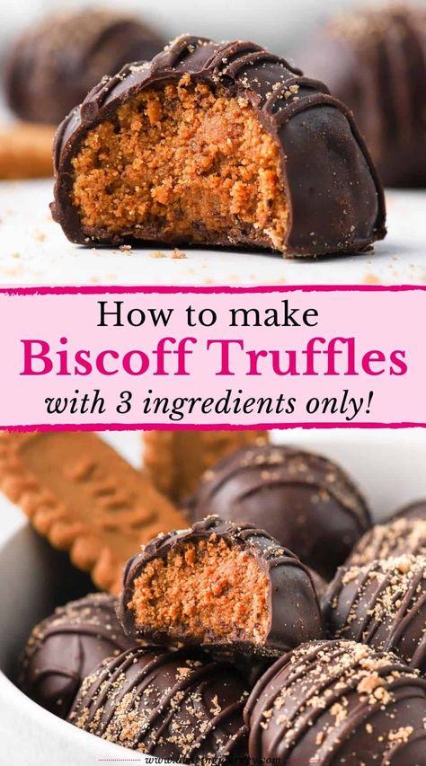 Biscoff Balls, Biscoff Truffles, Chocolate Raspberry Cake Recipe, Chocolate Caramel Tart, Raspberry Cake Recipes, Showstopper Dessert, Desserts For Kids, Biscoff Recipes, Xmas Recipes