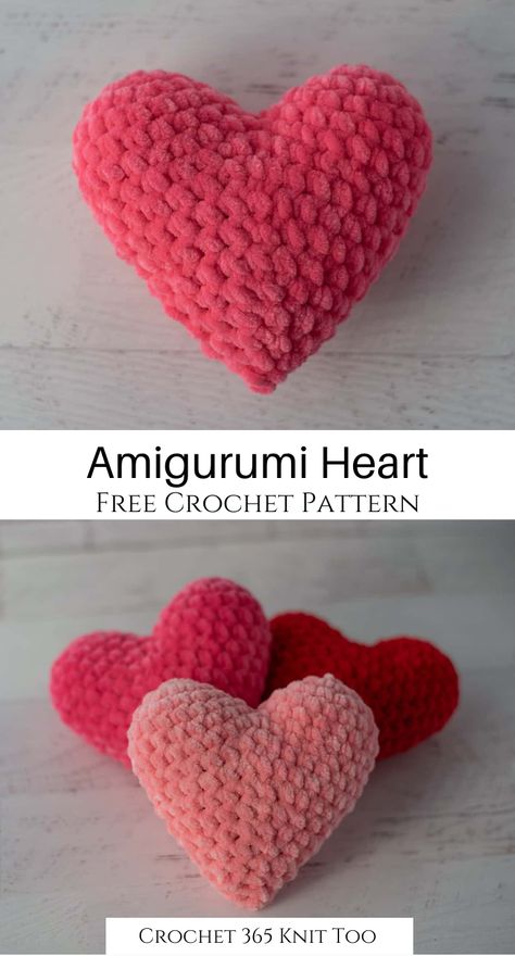 Crochet Puff Heart Pattern, Valentine’s Day Amigurumi, Crochet Valentines Day Patterns Free, Valentine’s Day Crochet Patterns, Valentines Day Crochet Patterns Free, Valentines Crochet Patterns Free, Valentines Amigurumi, Crochet Valentines Day, Valentine's Day Crochet