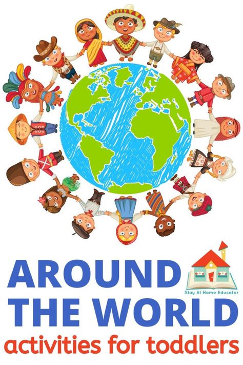 Teach your preschooler about different cultures and countries with these around the world lesson plans. Done for you, just print and teach! These free preschool lesson plans feature over 16, nearly no-prep, hands-on preschool activities that will teach your preschooler or toddler about different countries and cultures from around the world. Perfect for remote learning and homeschoool preschool. Multicultural Week Activities, Countries Activities For Preschool, Country Activities For Preschool, Cultures Preschool Theme, Culture Theme Preschool, The World Around Us Activities Preschool, Multicultural Activities Preschool, Around The World Eyfs, Cultural Day At School Ideas