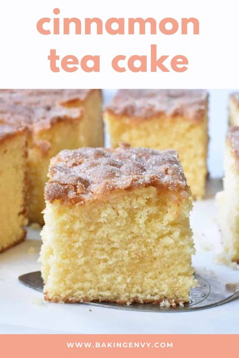 This cinnamon tea cake recipe is one of the most reliable cake recipes I have! All you need to do is put all the ingredients into an electric mixer and let it go. Then pour and bake! It’s completely fool-proof and always delicious. Popular Cake Flavors, Almond Coconut Cake, Tea Cake Recipe, Cooking Food Recipes, Cinnamon Tea Cake, Chicken Recipes Healthy, White Sauce Recipes, Recipes Healthy Dinner, Tea Cakes Recipes