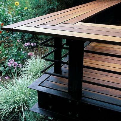 Contemporary Backyard, Modern Deck, Backyard Pergola, Deck With Pergola, Decks Backyard, Diy Deck, House With Porch, Backyard Deck, Pergola Kits