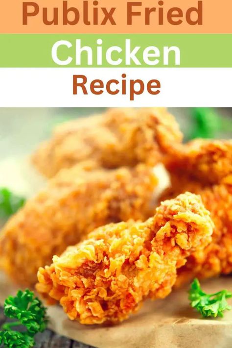 Publix Fried Chicken Recipe Publix Chicken Wings, Publix Fried Chicken, Churchs Chicken Copycat, Publix Copycat Recipes, Bojangles Chicken Recipe, Publix Chicken Tenders Recipe, Publix Fried Chicken Recipe, Wet Batter Fried Chicken, Church's Fried Chicken Recipe