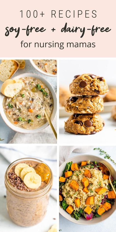 Dinner Dairy Free, Mspi Recipes, Dairy Free Cooking, Breastfeeding Snacks, Dairy Free Protein, Dairy Free Breastfeeding, Dairy Free Soy Free, Dairy Free Recipes Dinner, Eating Bird Food