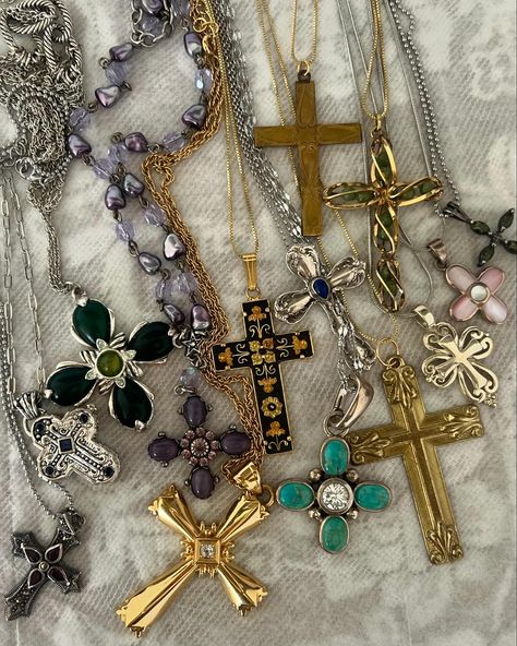 vintage drop 10 ༺♰༻ thurs, july 11 @ 12pm pst 🖤 pre2000s vintage cross necklaces — only 1 of each available xx set reminders in my story!! Vintage Cross Necklace, Cross Necklaces, Necklace Cross, July 11, My Story, Early 2000s, Only 1, Vintage Necklace, Cross Necklace