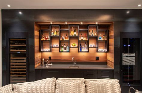 Bar Wall Design, Home Bar Ideas, Basement Bar Design, Small Room Makeover, Inside Bar, Kitchen Design Gallery, Home Bar Rooms, Kitchen Design Pictures, Basement Bar Designs