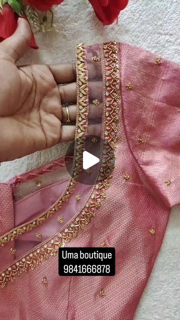 Blouse Lace Design Models, Blouse Design With Net Sleeves, Aari Net Sleeve Design, Net Blouse Hand Designs Pattern, Pink Net Blouse Designs, Net Blouse Sleeves Design Latest, Aari Work Net Blouse Designs, Latest Bridal Blouse Designs 2024, Net Cloth Blouse Designs