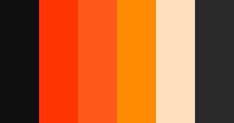 Black And Yellow Color Scheme, Candy Corn Color Palette, Black And Orange Color Palette, Neon Orange Color Palette, Orange Black Color Palette, Orange Hex Code, Orange And Black Color Palette, Clothe Reference, Light Color Scheme