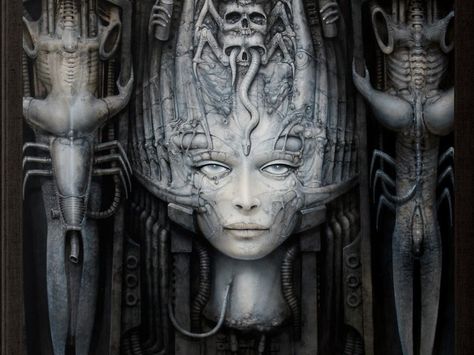 The artist behind Alien's Xenomorph was known for a whole lot more than that monster. Hr Giger Art, Illusion Kunst, Giger Alien, Giger Art, H.r. Giger, Art Alien, Arte Alien, Art Noir, Magic Realism